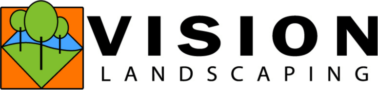 Vision Landscaping Logo, horizontal Vision landscaping logo